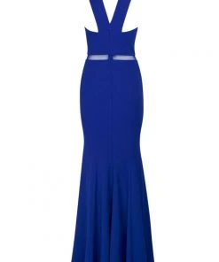 Cachet - 58028 Crossover Bodice Illusion Waist Mermaid Gown Formal Gowns