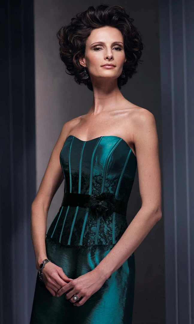 Cameron Blake By Mon Cheri - 210636 Taffeta Lace Dress With Jacket 5 Cameron Blake By Mon Cheri - 210636 Taffeta Lace Dress With Jacket