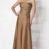 Formal Gowns Cameron Blake By Mon Cheri - 212681 Long Dress In Bronze