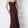 Cameron Blake By Mon Cheri - 212690 Long Dress In Cocoa 1 Cameron Blake By Mon Cheri - 212690 Long Dress In Cocoa