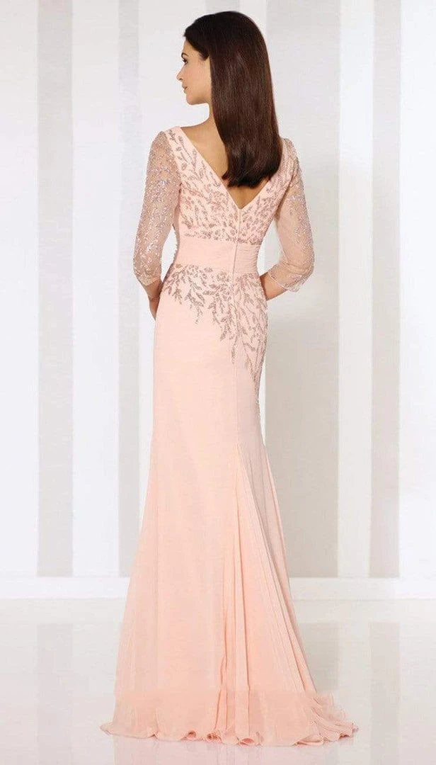 Cameron Blake By Mon Cheri - Chiffon Sheath 116651 - 1 Pc Oyster Pink In Size 6 Available Formal Gowns 4 Cameron Blake By Mon Cheri - Chiffon Sheath 116651 - 1 Pc Oyster Pink In Size 6 Available Formal Gowns