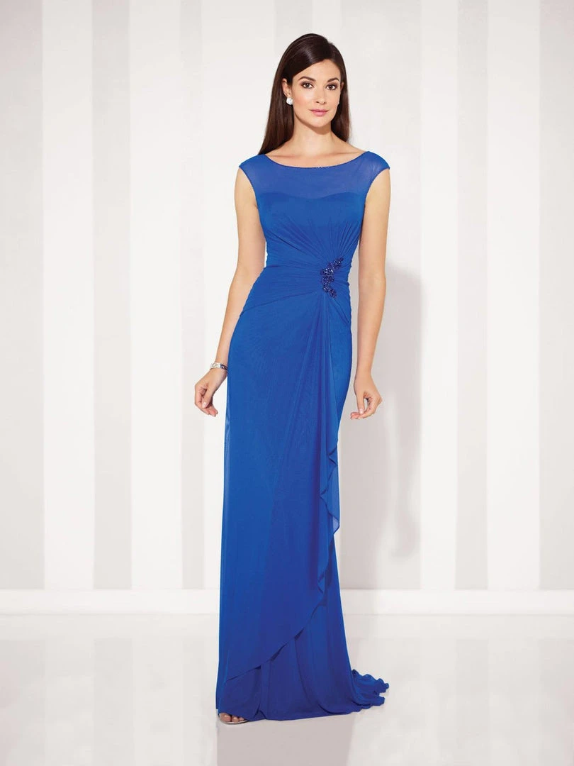 Cameron Blake By Mon Cheri Cameron Blake - Cap Sleeve Illusion Bateau Gathered Sheath Gown 117601 - 1 Pc Royal Blue In Size 10 Available Formal Gowns 3 Cameron Blake By Mon Cheri Cameron Blake - Cap Sleeve Illusion Bateau Gathered Sheath Gown 117601 - 1 Pc Royal Blue In Size 10 Available Formal Gowns