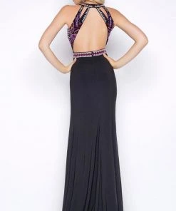 Cassandra Stone - 40603A High Neck Gown Style Formal Gowns