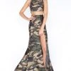 Formal Gowns Cassandra Stone - 40814A Two Piece Camo Mermaid Dress 1 Formal Gowns Cassandra Stone - 40814A Two Piece Camo Mermaid Dress