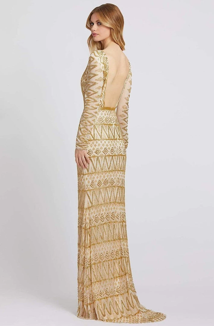 Cassandra Stone - 4724A Embellished Bateau Long Sleeves Dress Formal Gowns 4 Cassandra Stone - 4724A Embellished Bateau Long Sleeves Dress Formal Gowns