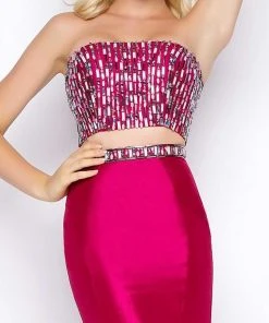 Cassandra Stone - 65924A Trumpet Style Formal Gowns