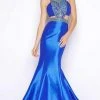 Cassandra Stone - 65953A High Neck Gown Style Formal Gowns