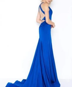 Cassandra Stone - 66465A Fitted Halter Sheath Dress Formal Gowns