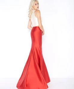 Cassandra Stone - 77408A Two Piece Rose Embroidered Mermaid Gown Formal Gowns