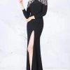 Cassandra Stone - 77519A Embellished Long Sleeve Bateau Trumpet Dress Formal Gowns 2 Cassandra Stone - 77519A Embellished Long Sleeve Bateau Trumpet Dress Formal Gowns