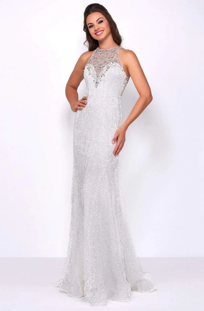 Formal Gowns Cassandra Stone - 77571A Embellished Illusion Halter Trumpet Dress 3 Formal Gowns Cassandra Stone - 77571A Embellished Illusion Halter Trumpet Dress