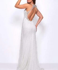 Formal Gowns Cassandra Stone - 77571A Embellished Illusion Halter Trumpet Dress 7 Formal Gowns Cassandra Stone - 77571A Embellished Illusion Halter Trumpet Dress