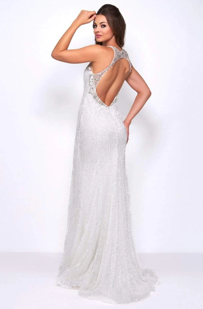 Formal Gowns Cassandra Stone - 77571A Embellished Illusion Halter Trumpet Dress 4 Formal Gowns Cassandra Stone - 77571A Embellished Illusion Halter Trumpet Dress