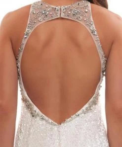 Formal Gowns Cassandra Stone - 77571A Embellished Illusion Halter Trumpet Dress 9 Formal Gowns Cassandra Stone - 77571A Embellished Illusion Halter Trumpet Dress