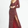 Formal Gowns Cassandra Stone - High Slit Allover Sequin Evening Gown 4820A - 1 Pc Rose/Gold In Size 8 Available 2 Formal Gowns Cassandra Stone - High Slit Allover Sequin Evening Gown 4820A - 1 Pc Rose/Gold In Size 8 Available