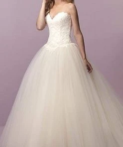 Christina Wu Brides - 18061 Strapless Sweetheart Lace Textured Ballgown Formal Gowns