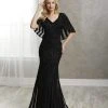 Christina Wu Elegance - 17948 Bedazzled V-neck Trumpet Dress Formal Gowns
