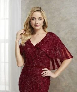 Christina Wu Elegance - 17948 Bedazzled V-neck Trumpet Dress Formal Gowns 11 Christina Wu Elegance - 17948 Bedazzled V-neck Trumpet Dress Formal Gowns