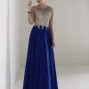 Christina Wu Elegance - 20215 Beaded Lace Illusion Bateau Chiffon Gown Formal Gowns 2 Christina Wu Elegance - 20215 Beaded Lace Illusion Bateau Chiffon Gown Formal Gowns