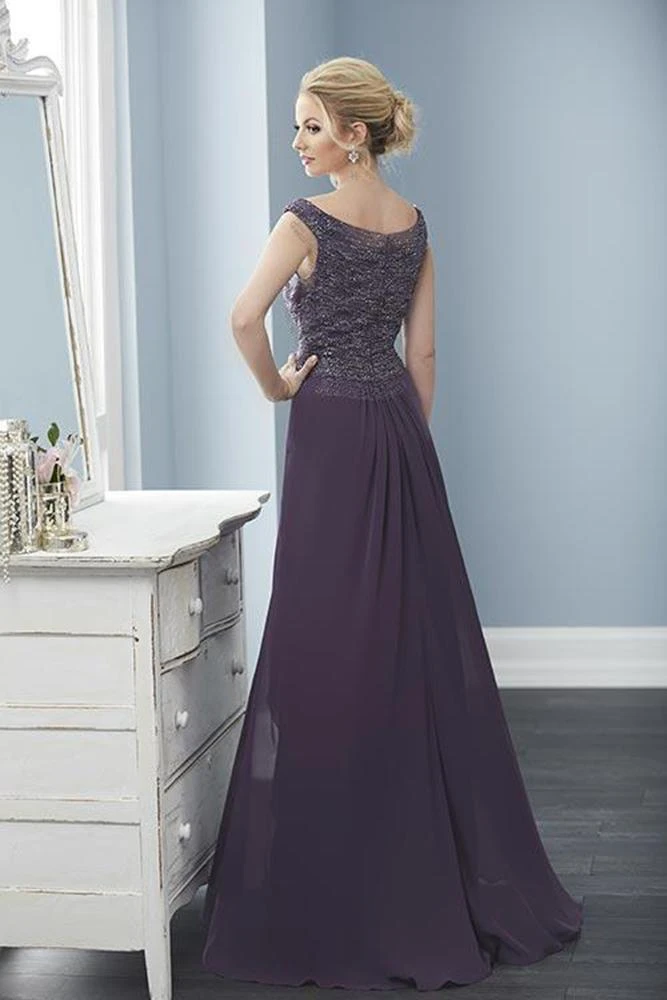 Christina Wu Elegance - 20230 Beaded Bateau Chiffon A-line Dress Formal Gowns 4 Christina Wu Elegance - 20230 Beaded Bateau Chiffon A-line Dress Formal Gowns
