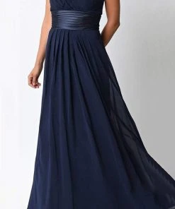 Cinderella Divine - 1491 Floral Applique Sweetheart Long Dress