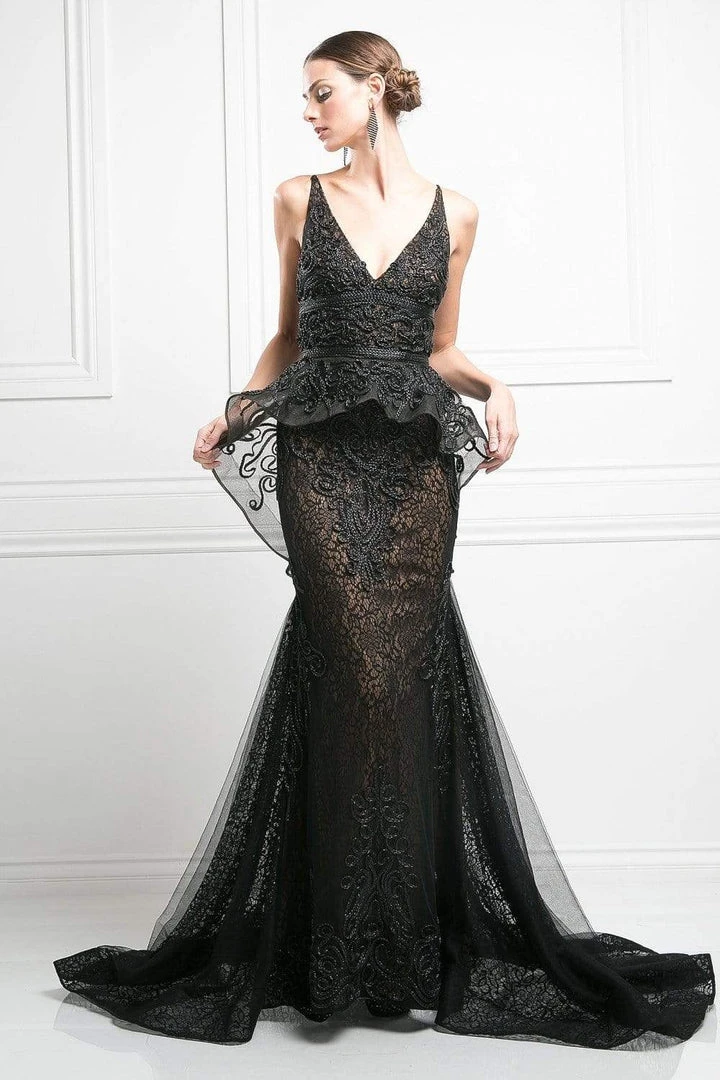 Cinderella Divine - 2209 Lace Embroidered Mermaid Dress Formal Gowns 3 Cinderella Divine - 2209 Lace Embroidered Mermaid Dress Formal Gowns