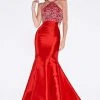 Cinderella Divine - 61894 Bead Embellished Halter Mermaid Gown Formal Gowns 2 Cinderella Divine - 61894 Bead Embellished Halter Mermaid Gown Formal Gowns