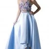 Formal Gowns Cinderella Divine - 71150 Floral Embroidered High Low Dress 1 Formal Gowns Cinderella Divine - 71150 Floral Embroidered High Low Dress