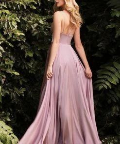 Cinderella Divine - 7472 Spaghetti Straps V Neck Wrap Satin Gown 23 Cinderella Divine - 7472 Spaghetti Straps V Neck Wrap Satin Gown