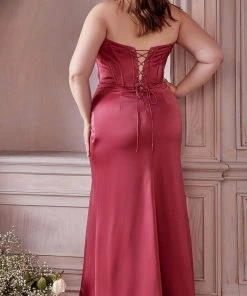 Cinderella Divine 7484 - Draped Corset Prom Dress