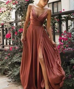 Formal Gowns Cinderella Divine - 7485 Long Satin A-Line Gown 22 Formal Gowns Cinderella Divine - 7485 Long Satin A-Line Gown