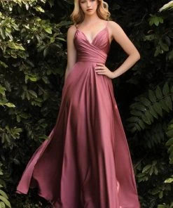 Formal Gowns Cinderella Divine - 7485 Long Satin A-Line Gown 18 Formal Gowns Cinderella Divine - 7485 Long Satin A-Line Gown