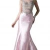 Cinderella Divine - 8990 Jewel Beaded Illusion Bodice Mermaid Gown Formal Gowns