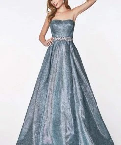Formal Gowns Cinderella Divine - 9175 Strapless Semi-Sweetheart Beaded Ballgown