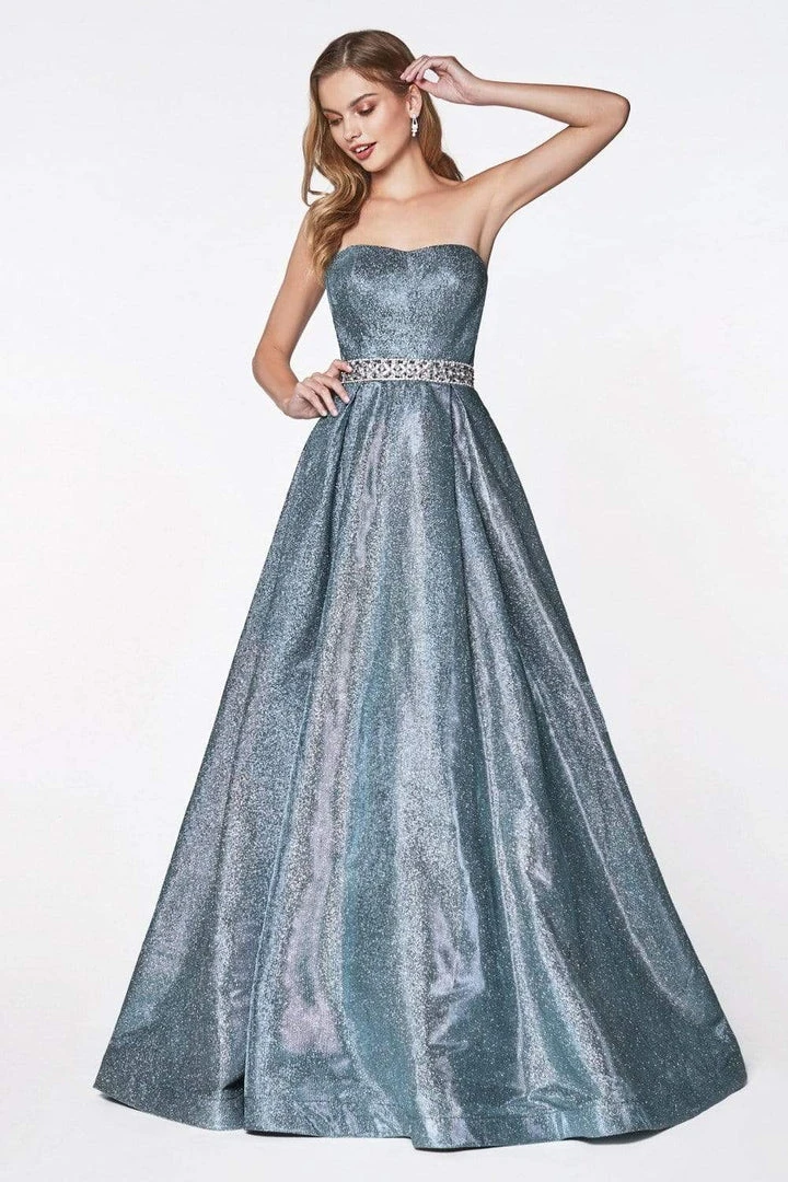 Formal Gowns Cinderella Divine - 9175 Strapless Semi-Sweetheart Beaded Ballgown 3 Formal Gowns Cinderella Divine - 9175 Strapless Semi-Sweetheart Beaded Ballgown