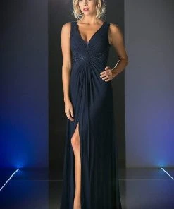 Formal Gowns Cinderella Divine - Bedazzled Plunging V-neck A-line Dress 15 Formal Gowns Cinderella Divine - Bedazzled Plunging V-neck A-line Dress