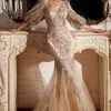Cinderella Divine - Bishop Sleeve Glitter Evening Dress OC009 Formal Gowns 1 Cinderella Divine - Bishop Sleeve Glitter Evening Dress OC009 Formal Gowns