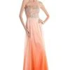 Formal Gowns Cinderella Divine - C2633 Strapless Beaded Chiffon Sheath Dress 2 Formal Gowns Cinderella Divine - C2633 Strapless Beaded Chiffon Sheath Dress