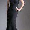 Cinderella Divine - CF158 Off Shoulder Stretch Crepe Satin Gown