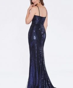 Cinderella Divine - CH570 Sequined Fitted Sweetheart Evening Dress Formal Gowns 8 Cinderella Divine - CH570 Sequined Fitted Sweetheart Evening Dress Formal Gowns