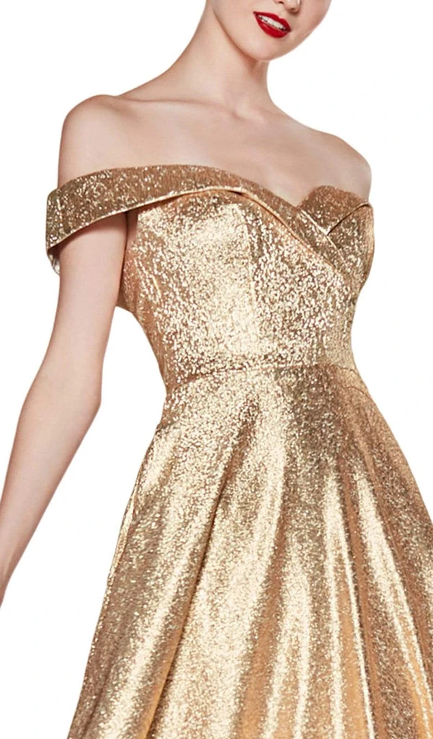 Cinderella Divine - CJ268 Glitter Off-Shoulder Ballgown With Pockets Formal Gowns 7 Cinderella Divine - CJ268 Glitter Off-Shoulder Ballgown With Pockets Formal Gowns