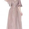 Formal Gowns Cinderella Divine - CJ514 Flutter Sleeves Chiffon Long Gown