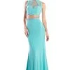 Cinderella Divine - CK20 Embellished Two Piece High Neck Trumpet Dress