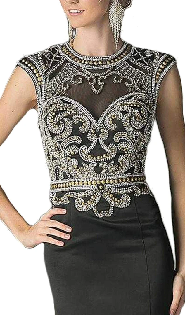 Cinderella Divine - CK21 Embellished Fitted Mermaid Evening Gown 4 Cinderella Divine - CK21 Embellished Fitted Mermaid Evening Gown