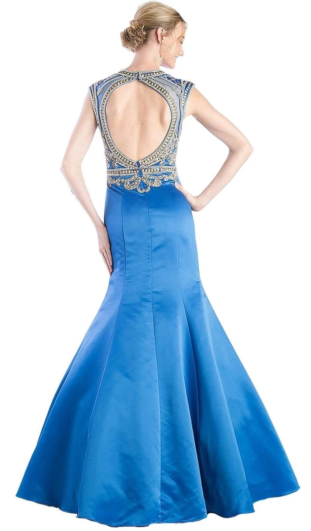 Cinderella Divine - CK21 Embellished Fitted Mermaid Evening Gown 8 Cinderella Divine - CK21 Embellished Fitted Mermaid Evening Gown