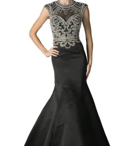 Cinderella Divine - CK21 Embellished Fitted Mermaid Evening Gown