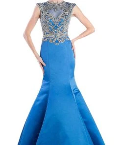 Cinderella Divine - CK21 Embellished Fitted Mermaid Evening Gown 12 Cinderella Divine - CK21 Embellished Fitted Mermaid Evening Gown