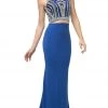 Cinderella Divine - CK39 Two Piece Beaded Halter Trumpet Dress