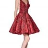 Cinderella Divine - CM302 Embroidered Plunging Sweetheart A-Line Dress 2 Cinderella Divine - CM302 Embroidered Plunging Sweetheart A-Line Dress