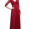 Cinderella Divine - CR785 Beaded Embroidered Empire Waist Long Dress Formal Gowns